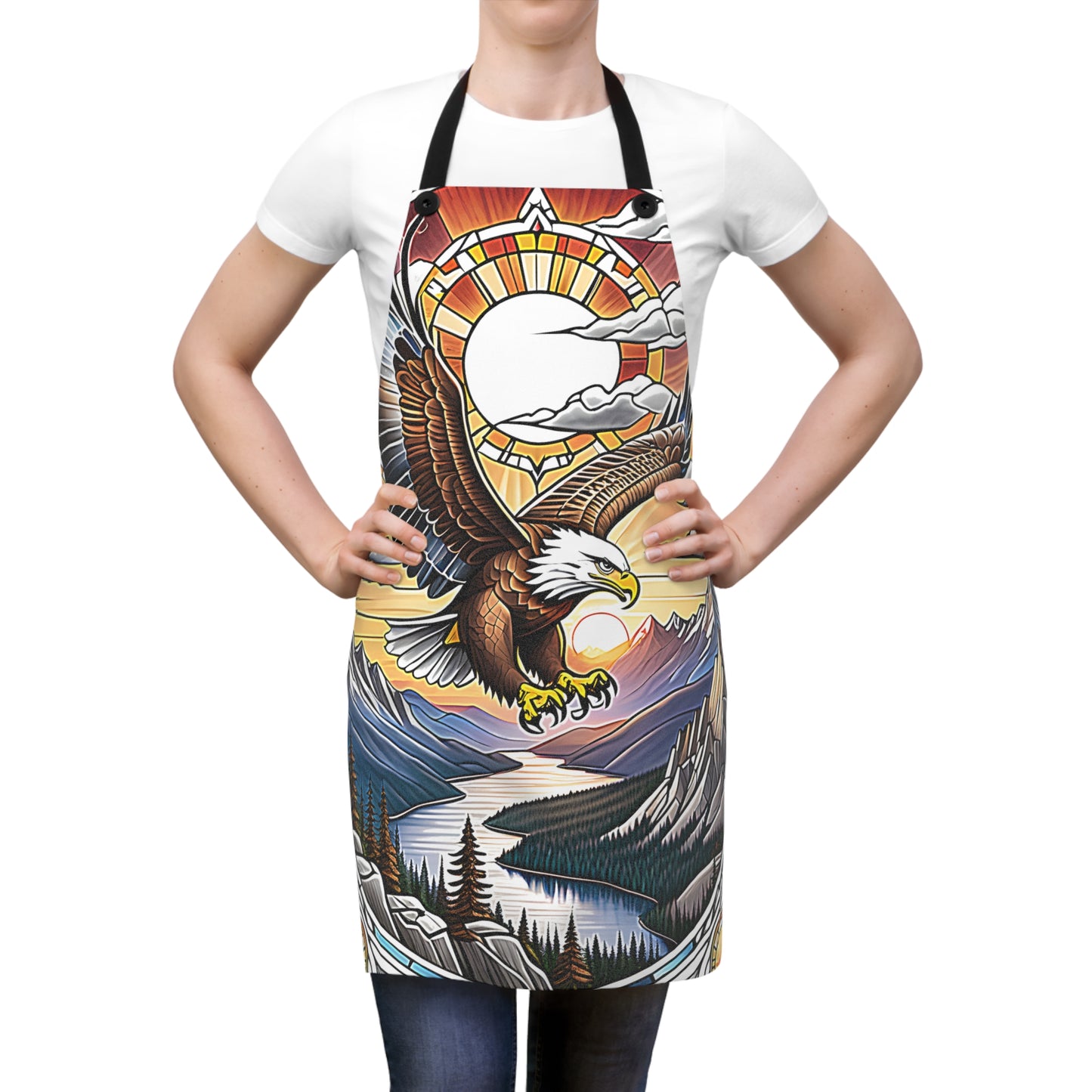 Apron Colorful Graphic Design - Eagle