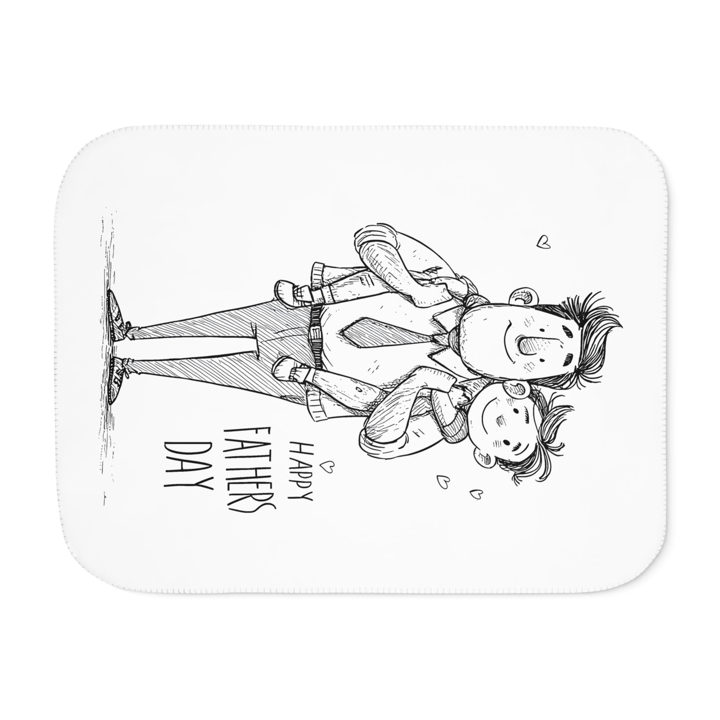 Blanket Coloring Kit with 10 Fabric Markers - Father and Son