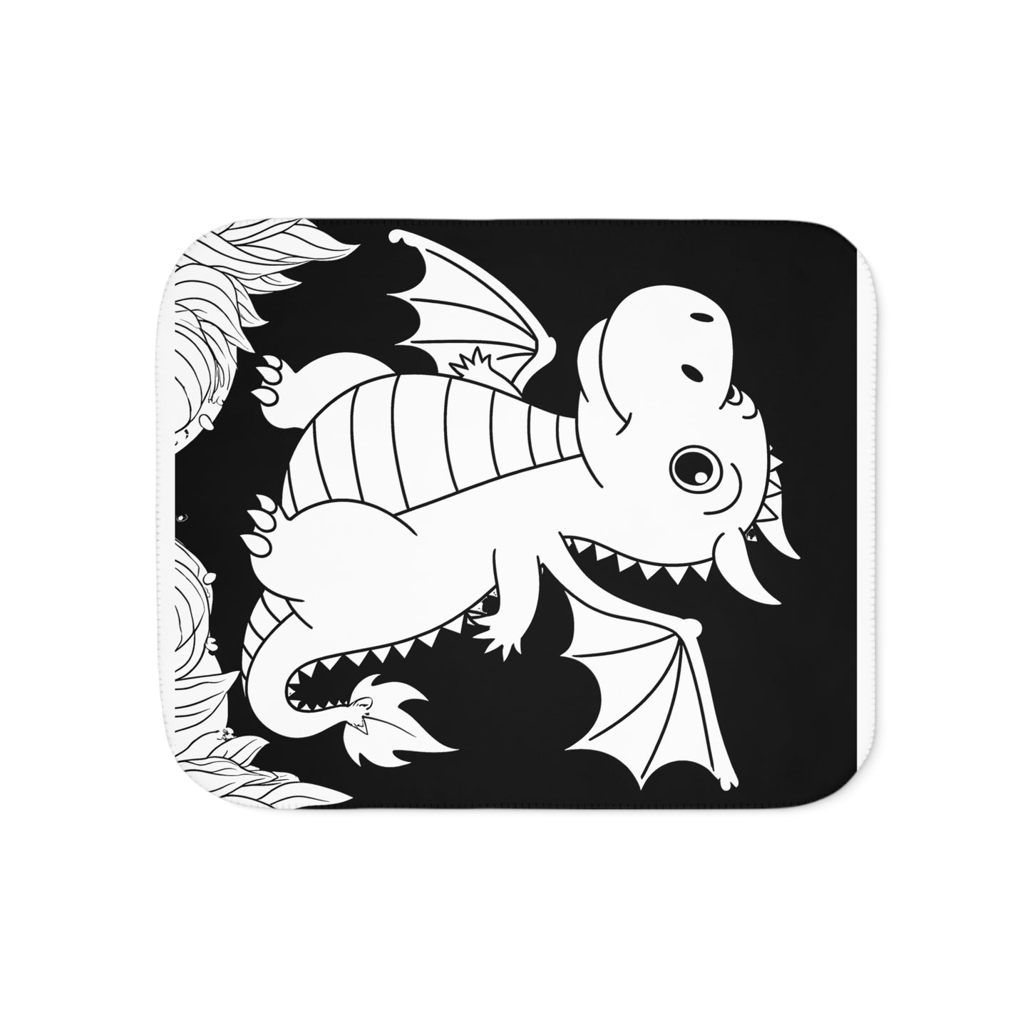 Blanket Coloring Kit with 10 Fabric Markers - Cute Dragon