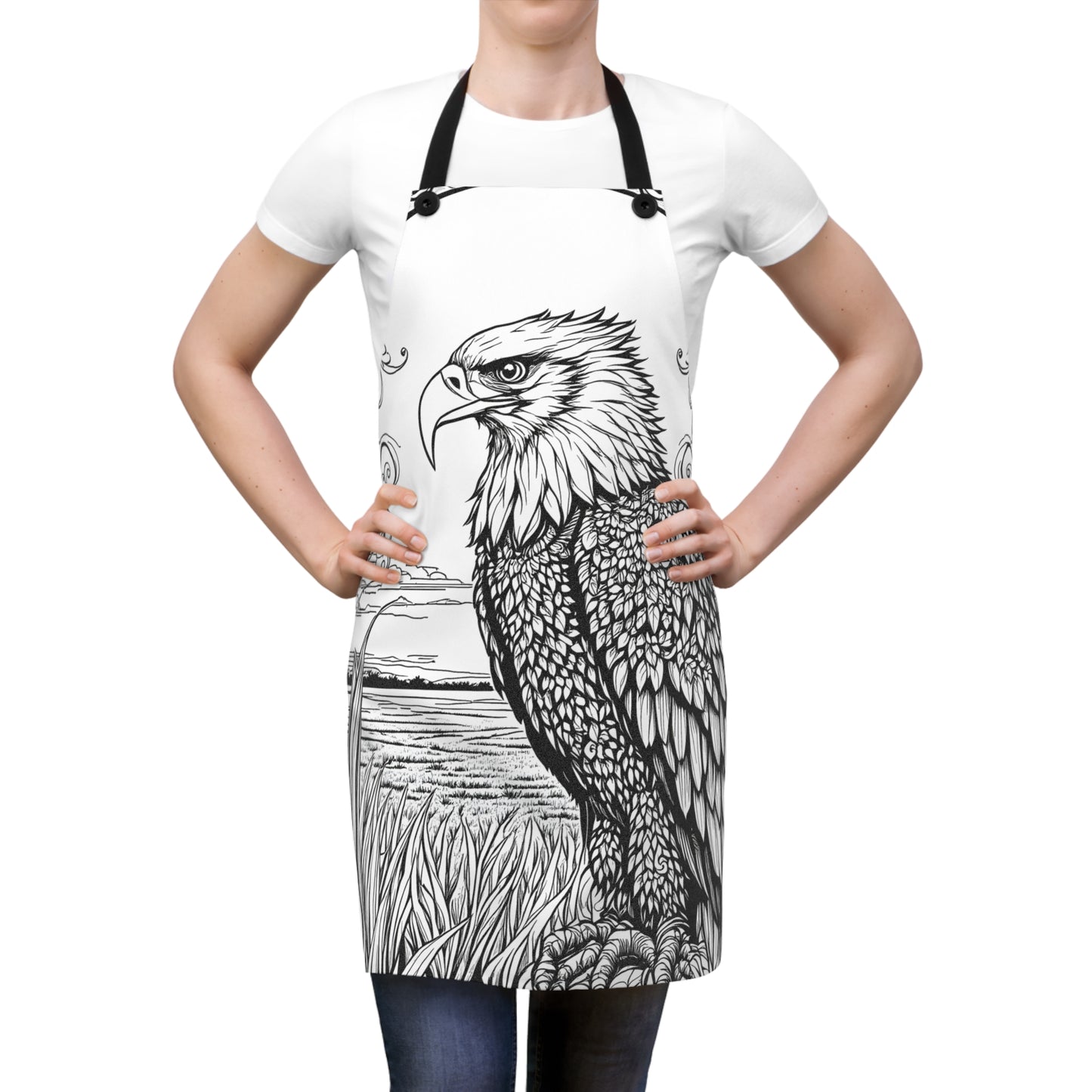 Apron Coloring Kit with 10 Fabric Markers - Eagle