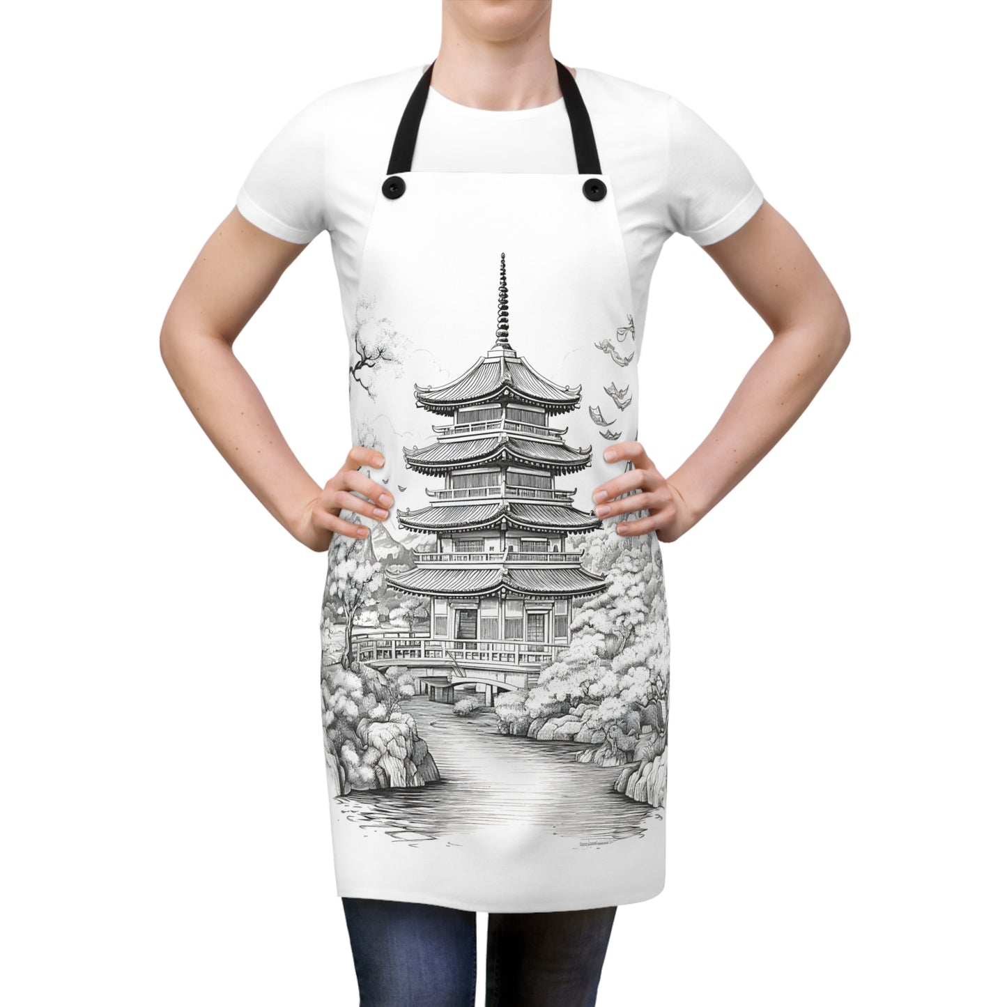 Apron Coloring Kit with 10 Fabric Markers - Pagoda