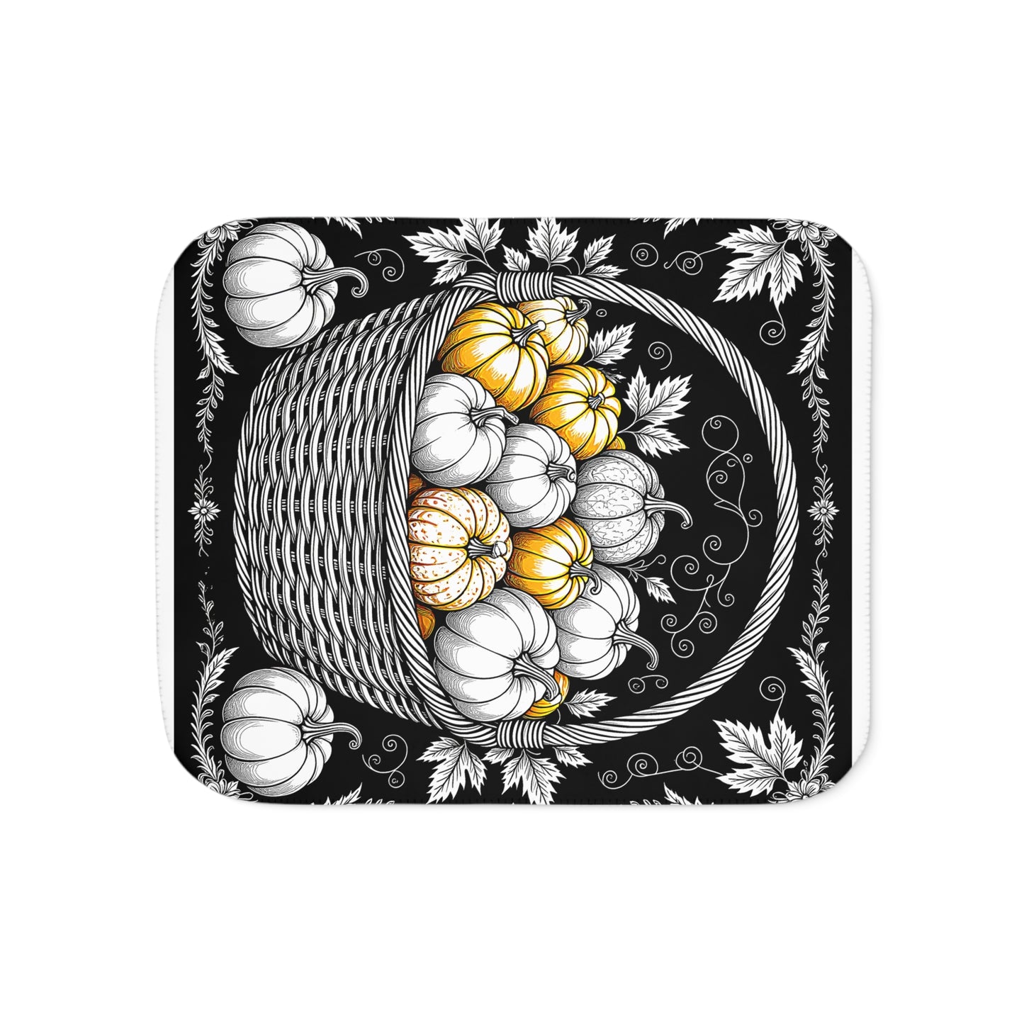 Blanket Coloring Kit with 10 Fabric Markers - Pumpkins