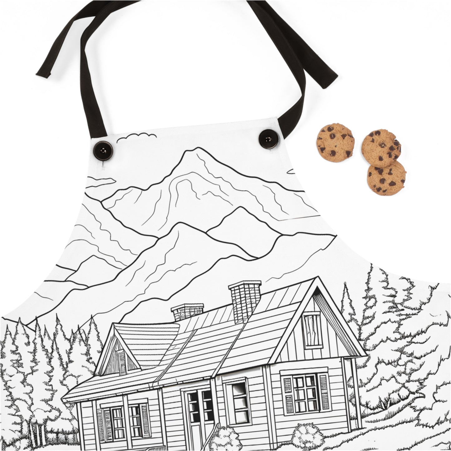 Apron Coloring Kit with 10 Fabric Markers - Mountain House