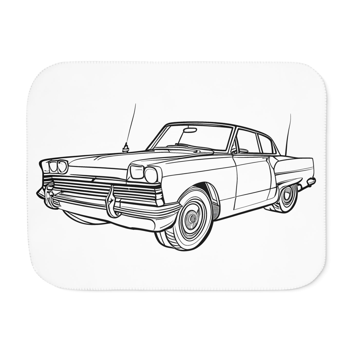 Blanket Coloring Kit with 10 Fabric Markers - Classic Car