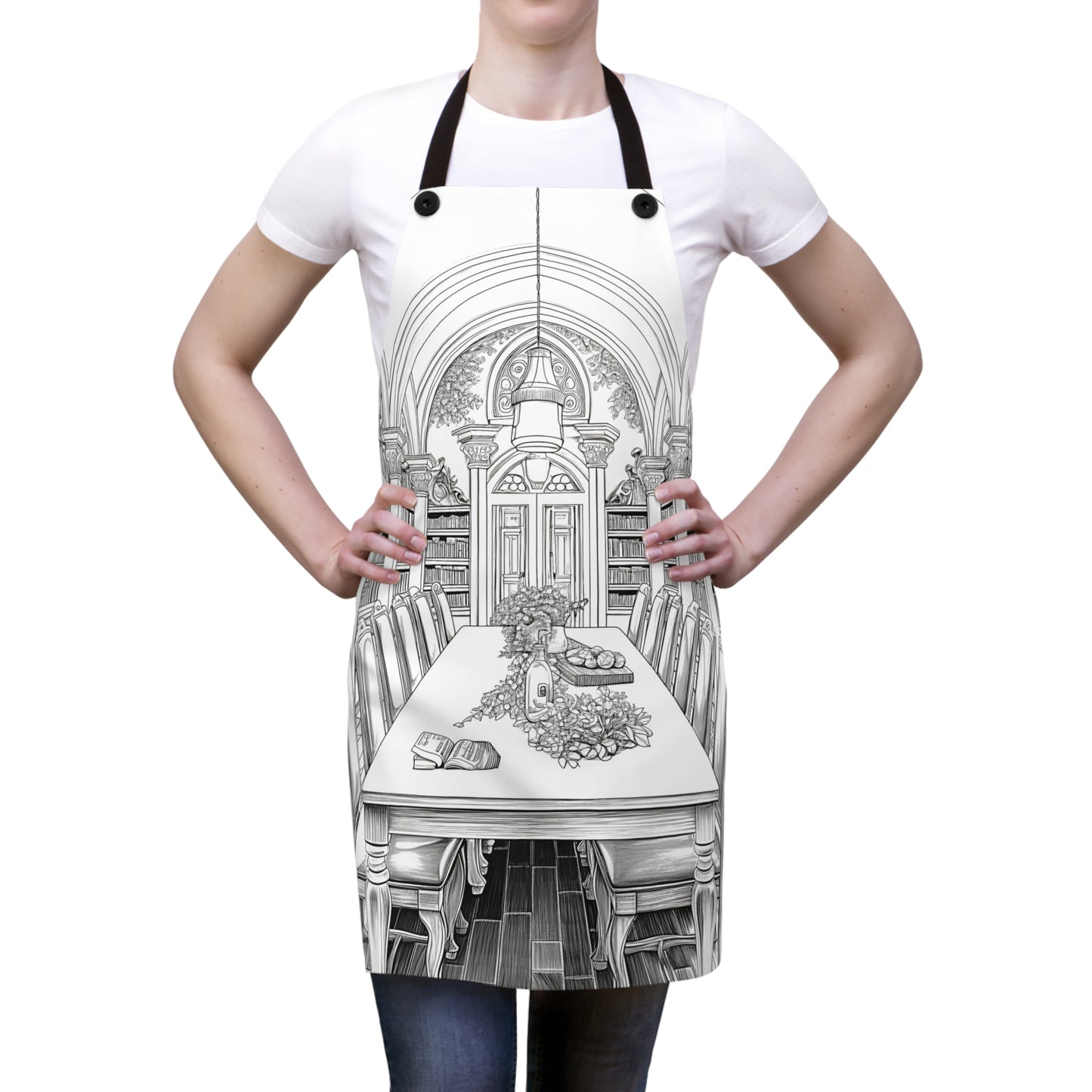 Apron Coloring Kit with 10 Fabric Markers - Medieval Library