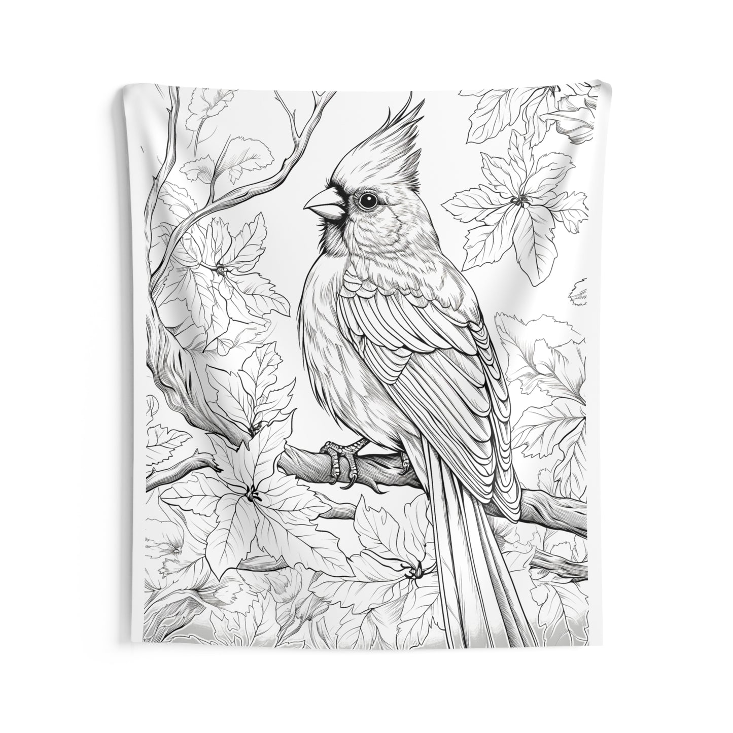 Indoor Wall Tapestries Coloring Kit with 10 Fabric Markers - Songbird