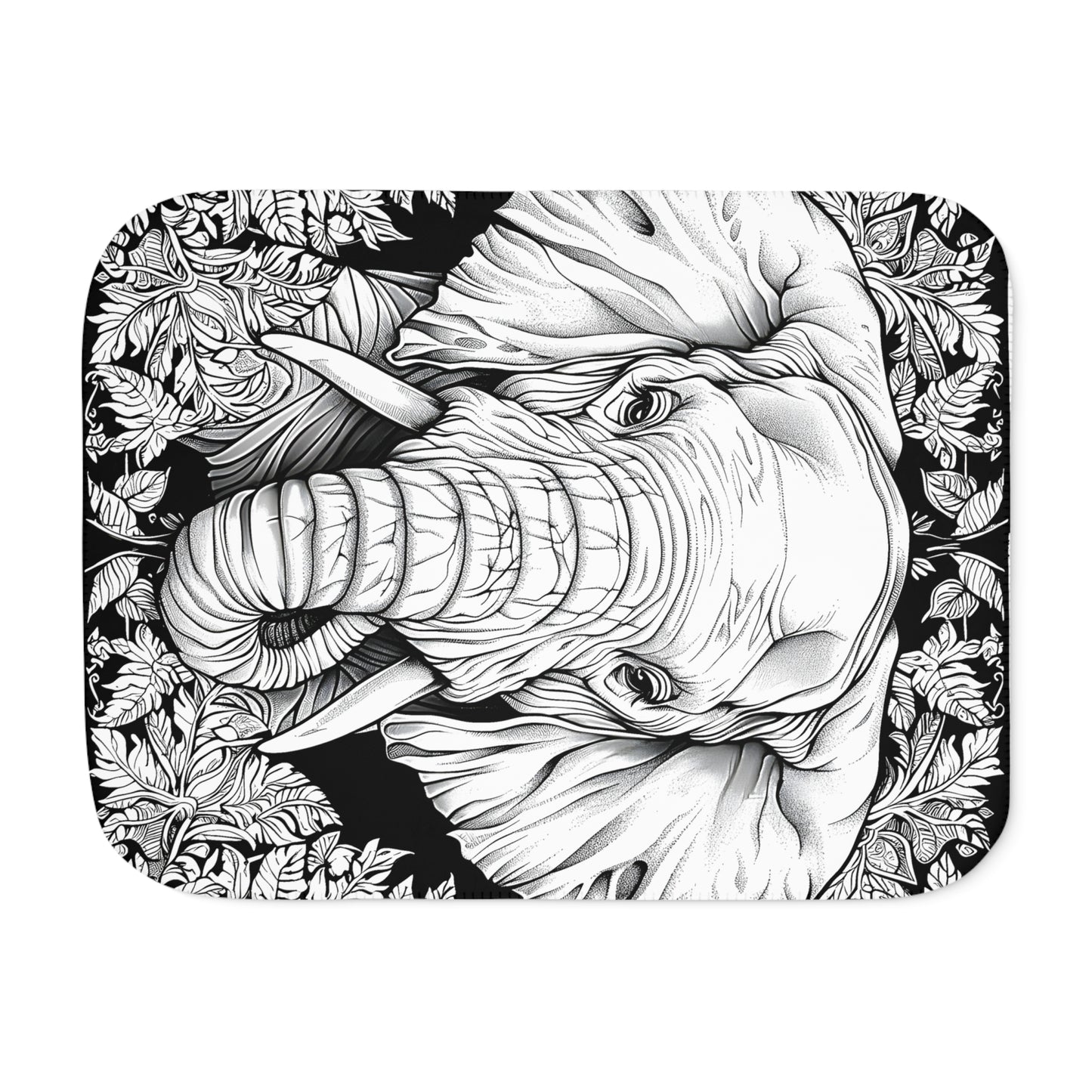 Blanket Coloring Kit with 10 Fabric Markers - Elephant