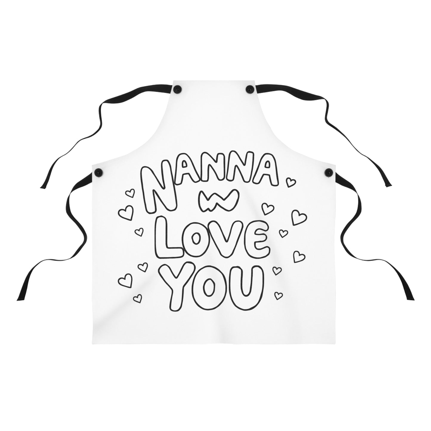 Apron Coloring Kit with 10 Fabric Markers - Grandma