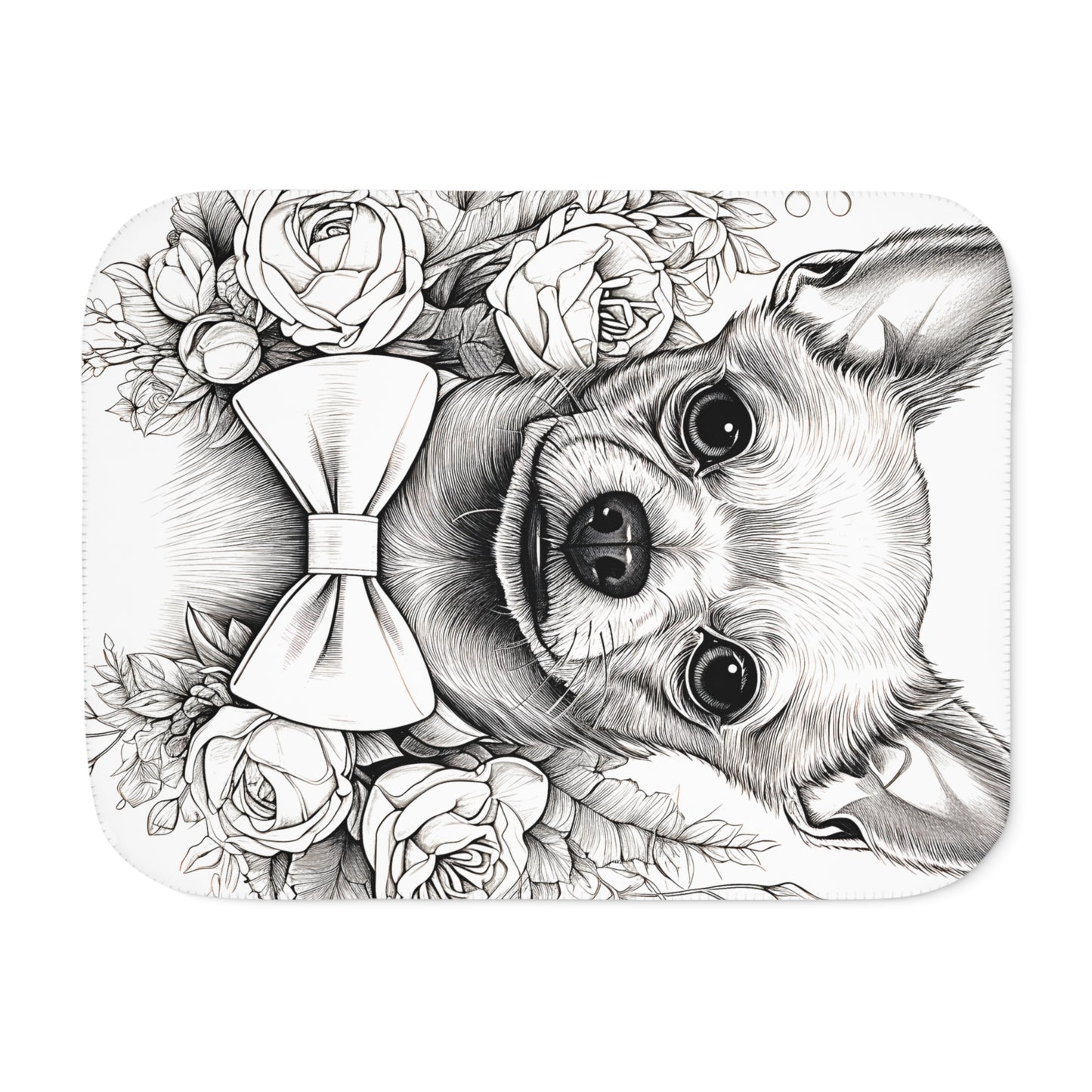 Blanket Coloring Kit with 10 Fabric Markers - Chihuahua