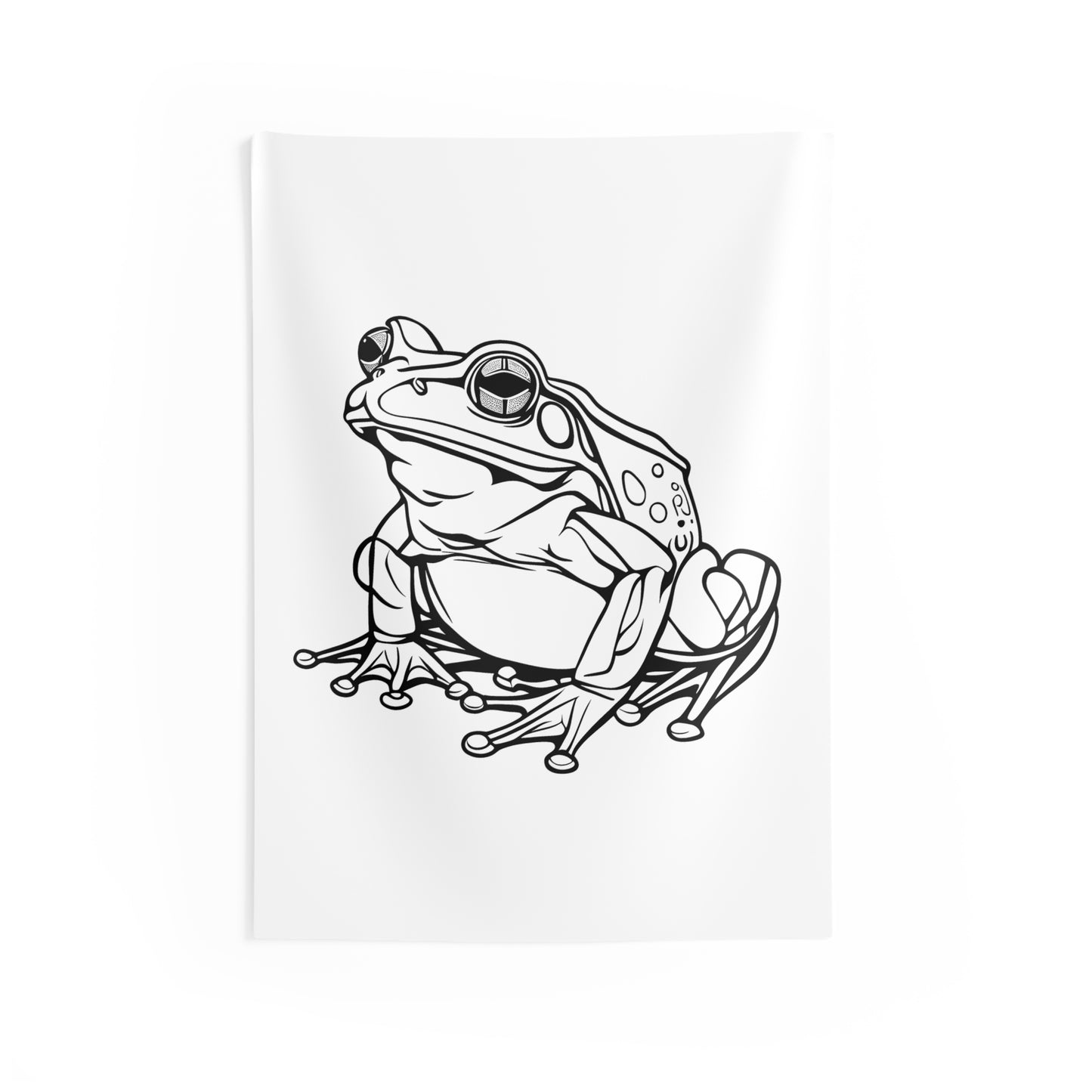 Indoor Wall Tapestries Coloring Kit with 10 Fabric Markers - Tree Frog