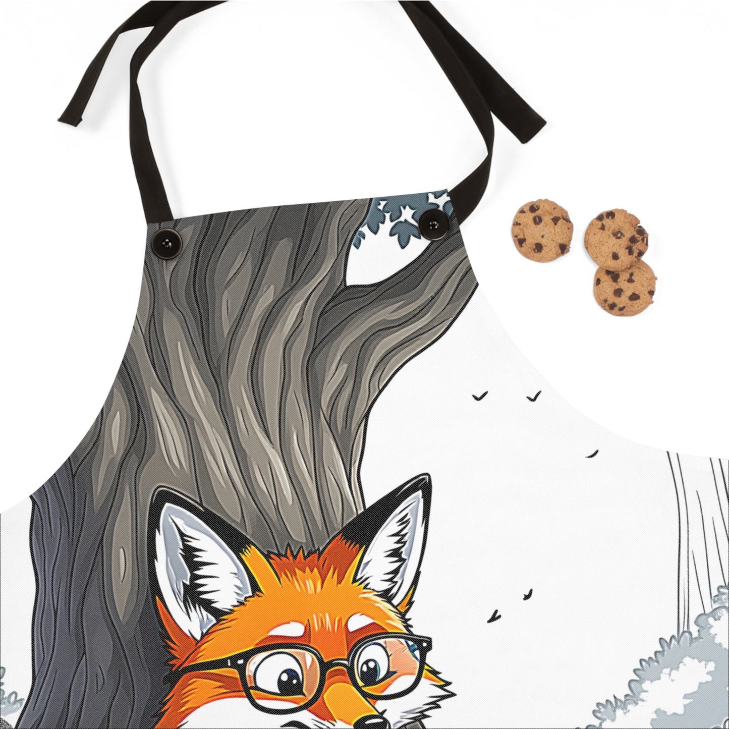 Apron Colorful Graphic Design - Fox Reading