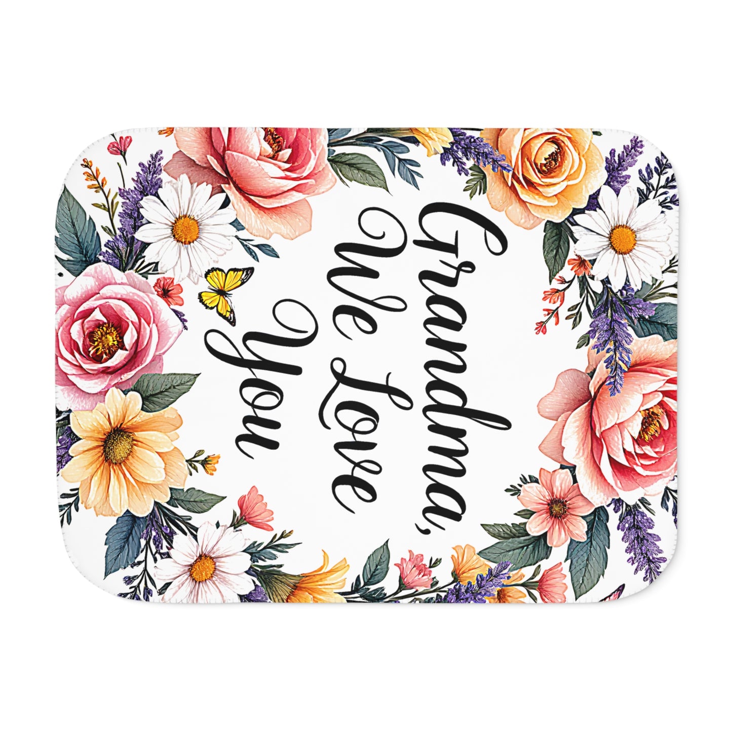 Blanket Colorful Graphic Design - Love for Grandma