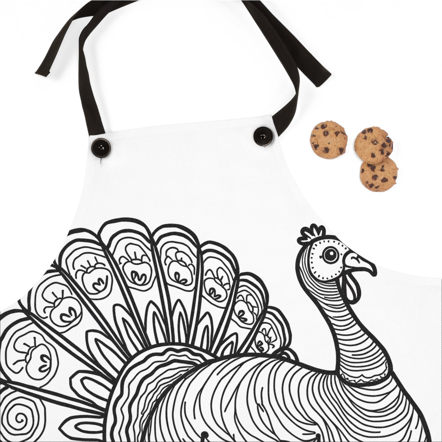 Apron Coloring Kit with 10 Fabric Markers - Turkey