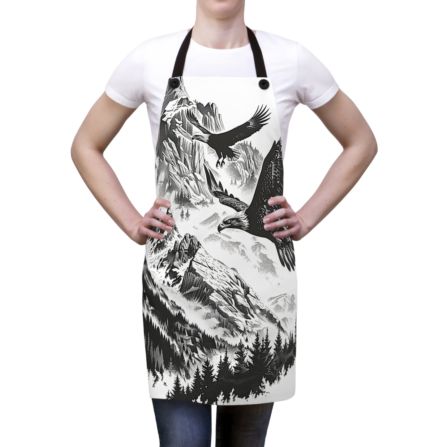 Apron Coloring Kit with 10 Fabric Markers - Eagles