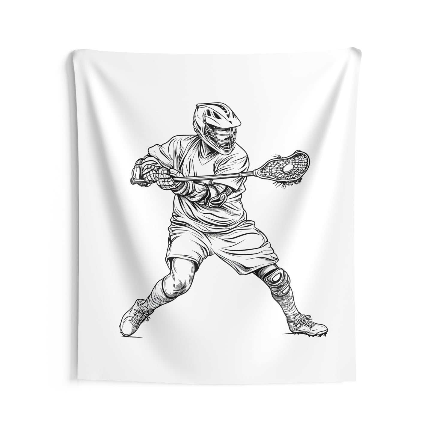 Indoor Wall Tapestries Coloring Kit with 10 Fabric Markers - Lacrosse