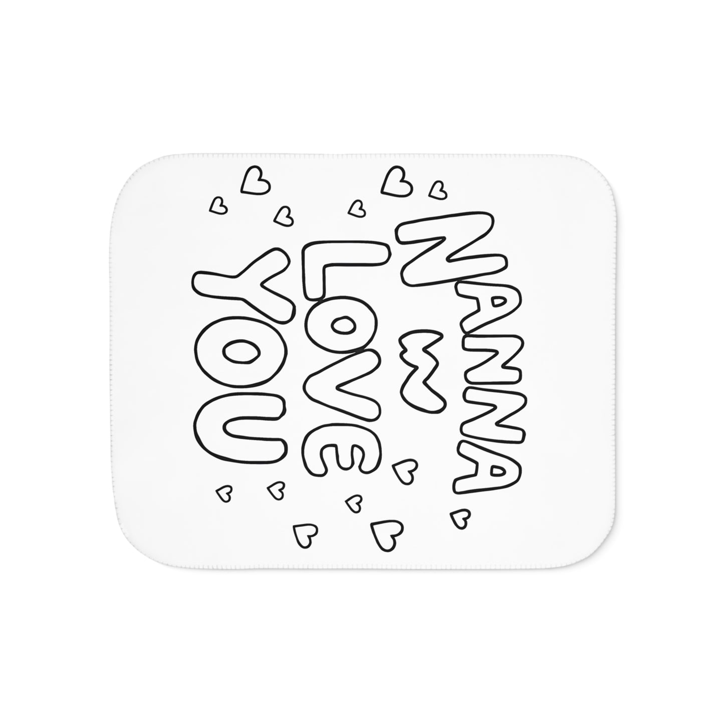 Blanket Coloring Kit with 10 Fabric Markers - Grandma
