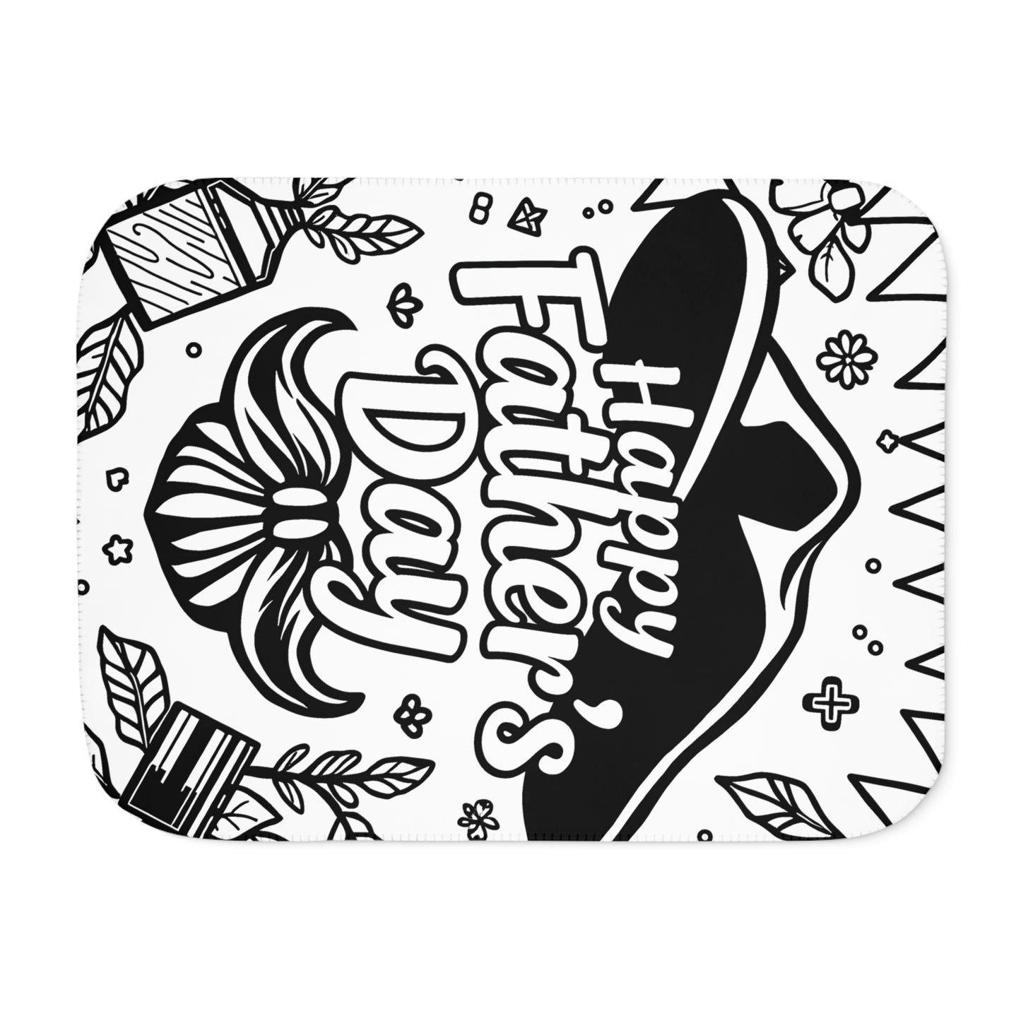 Blanket Coloring Kit with 10 Fabric Markers - Father's Day Celebration