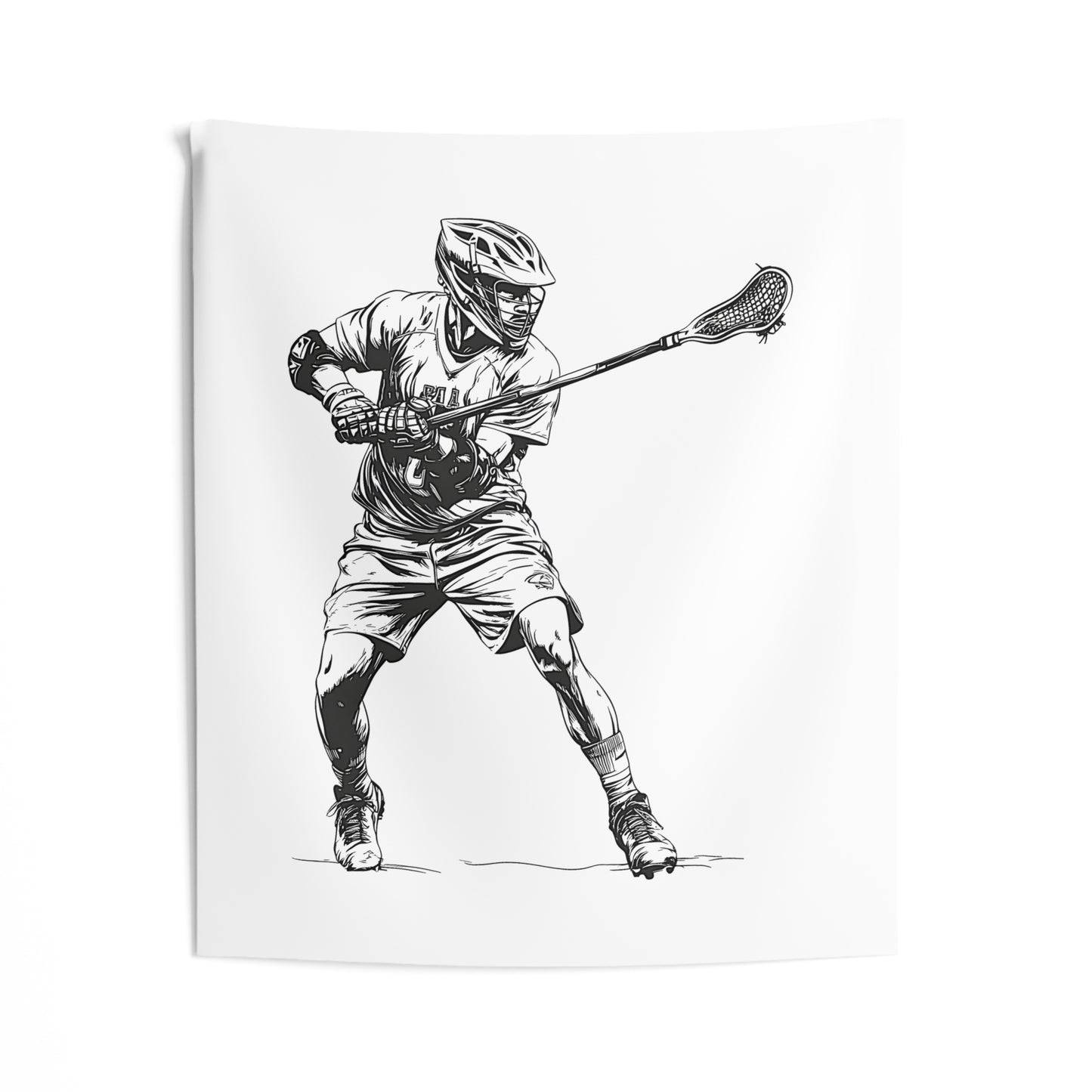 Indoor Wall Tapestries Coloring Kit with 10 Fabric Markers - Lacrosse