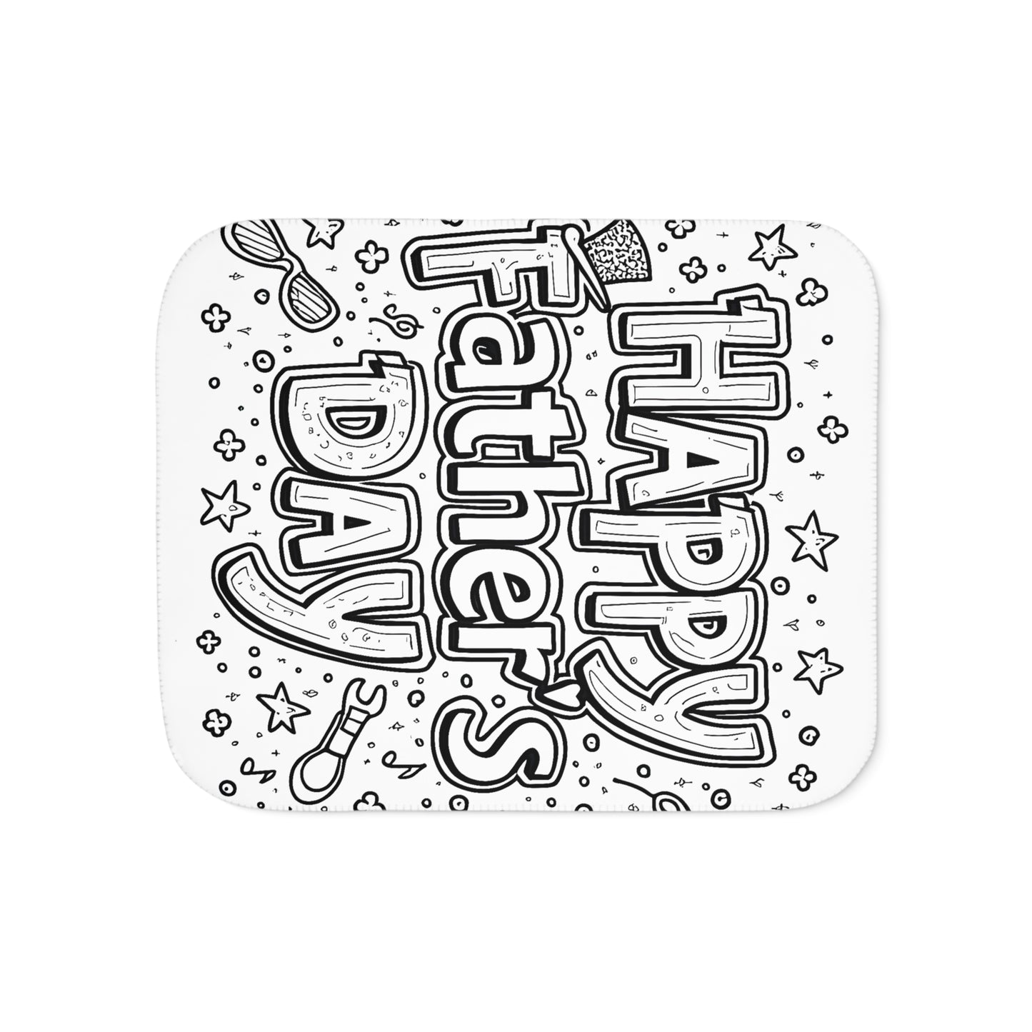 Blanket Coloring Kit with 10 Fabric Markers - Father's Day