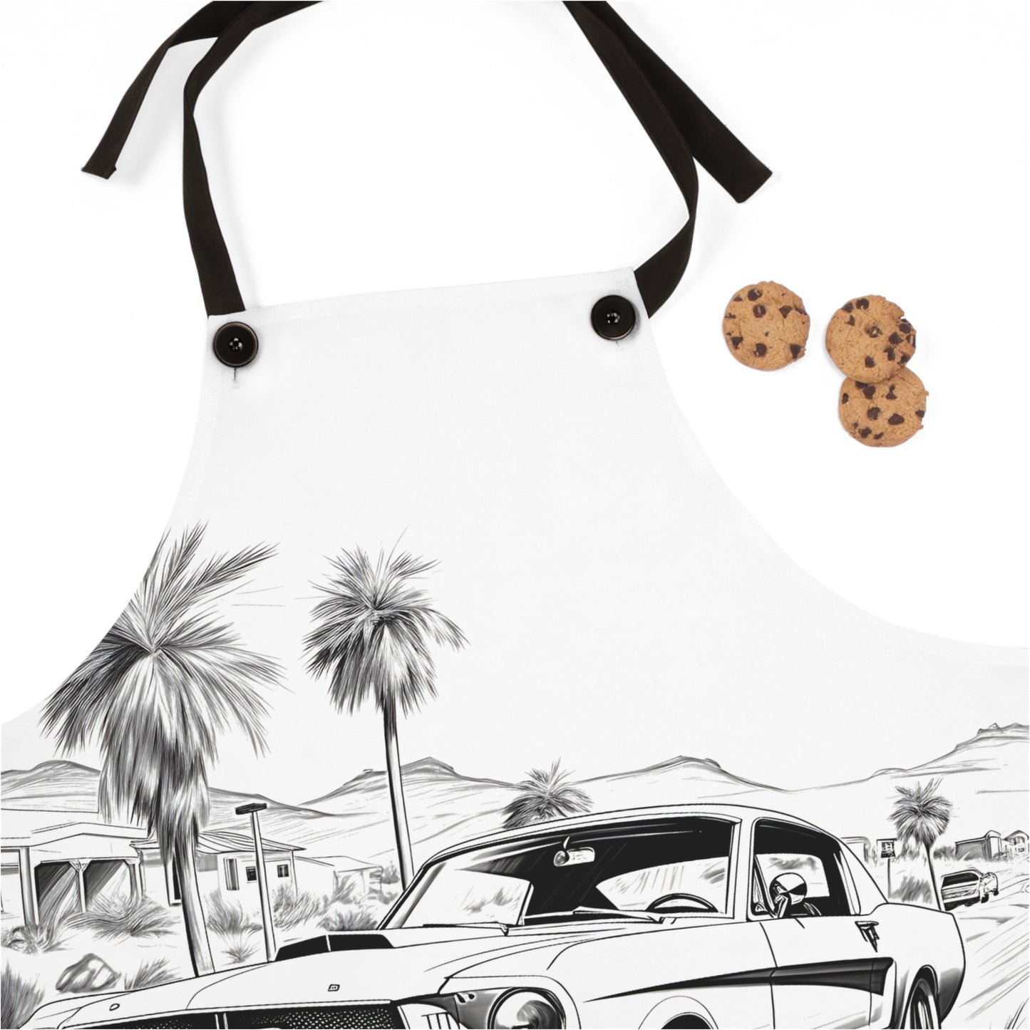 Apron Coloring Kit with 10 Fabric Markers - Classic Cars