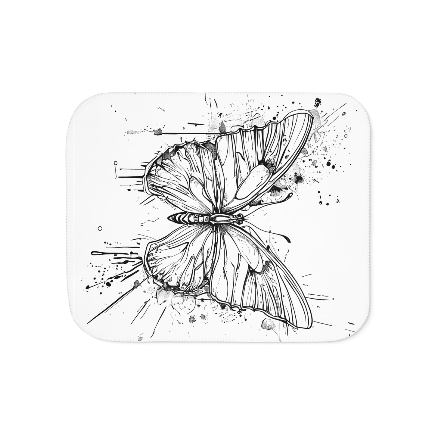 Blanket Coloring Kit with 10 Fabric Markers - Butterfly