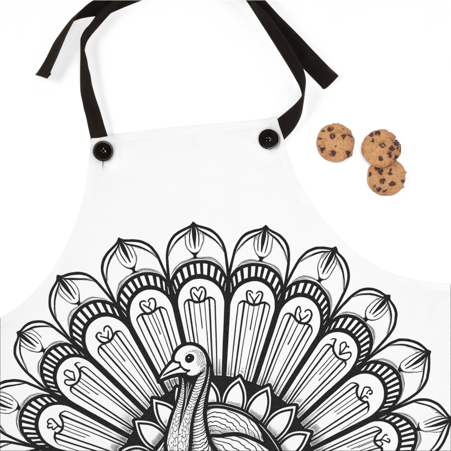Apron Coloring Kit with 10 Fabric Markers - Turkey