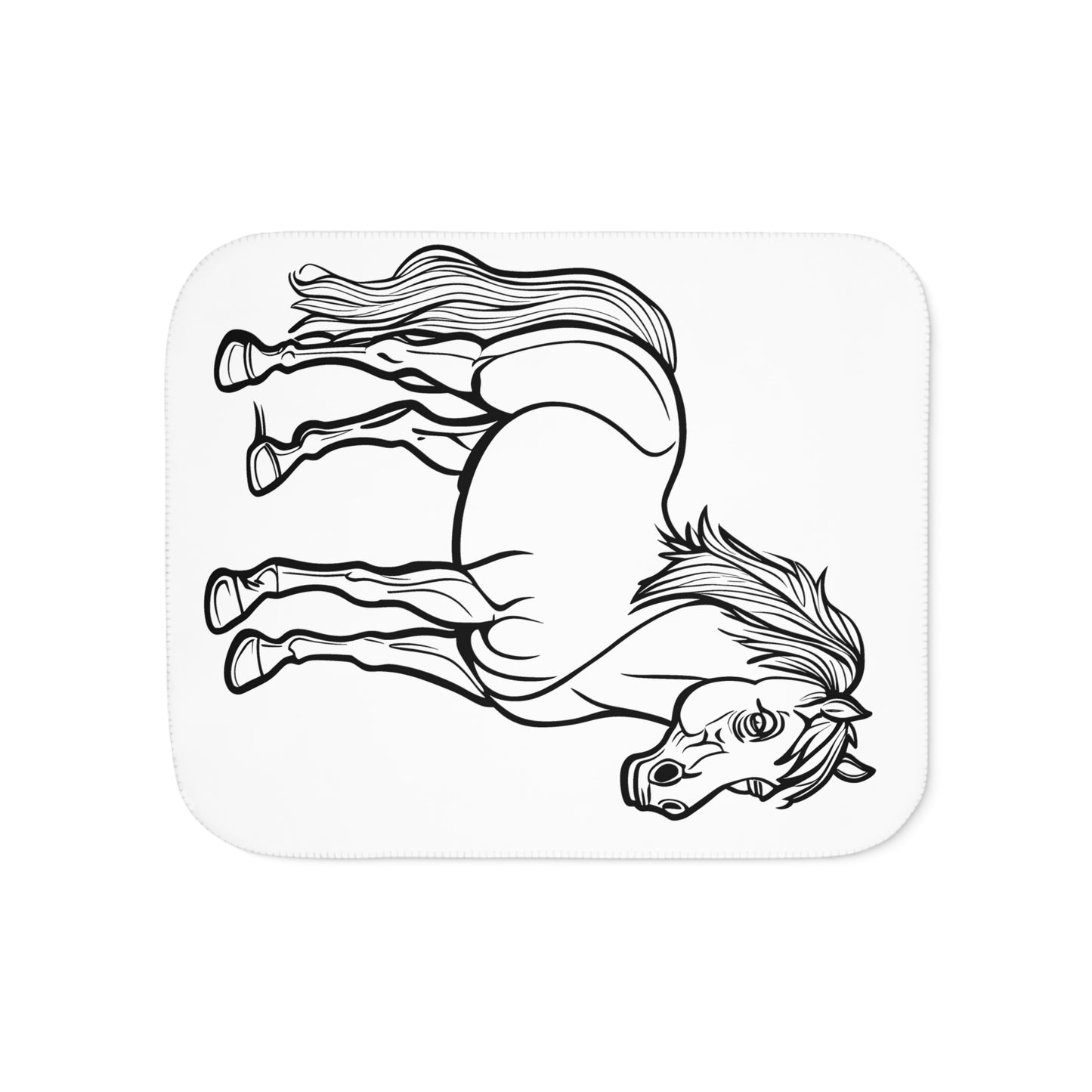 Blanket Coloring Kit with 10 Fabric Markers - Standing Horse