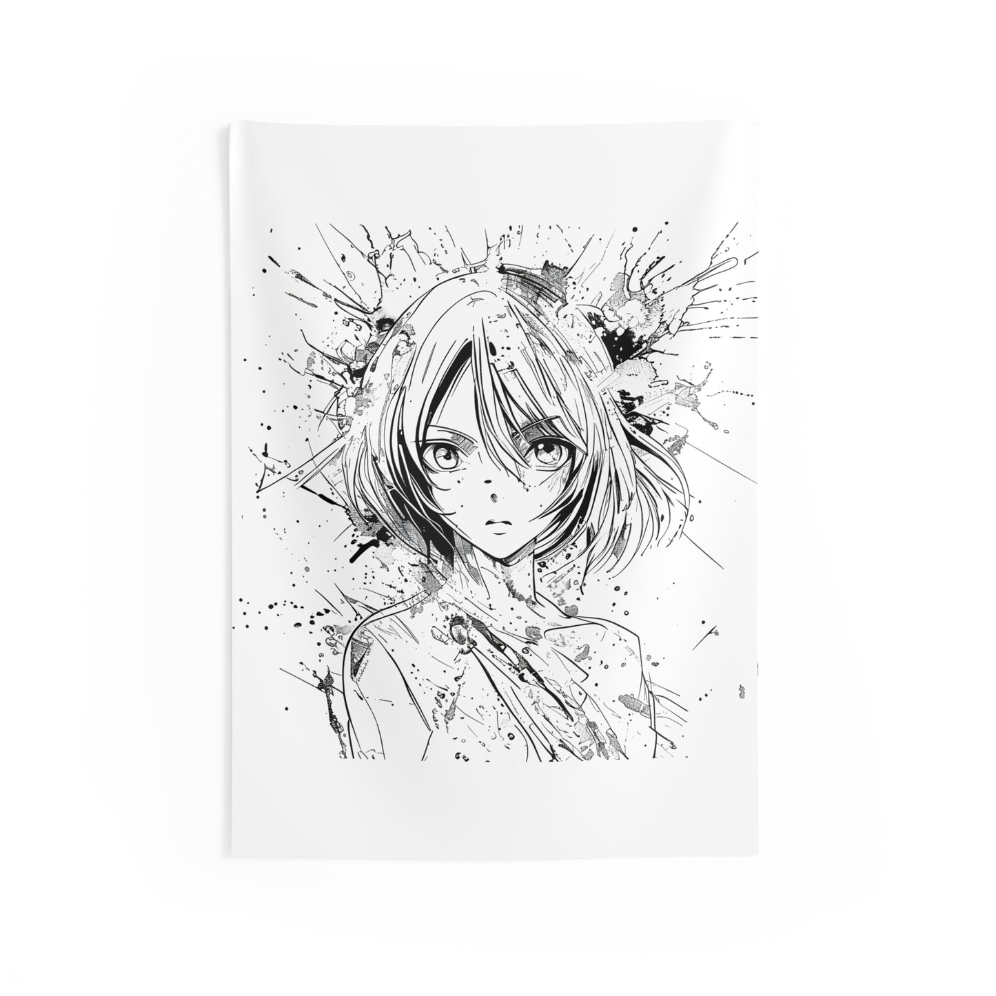 Indoor Wall Tapestries Coloring Kit with 10 Fabric Markers - Abstract Anime