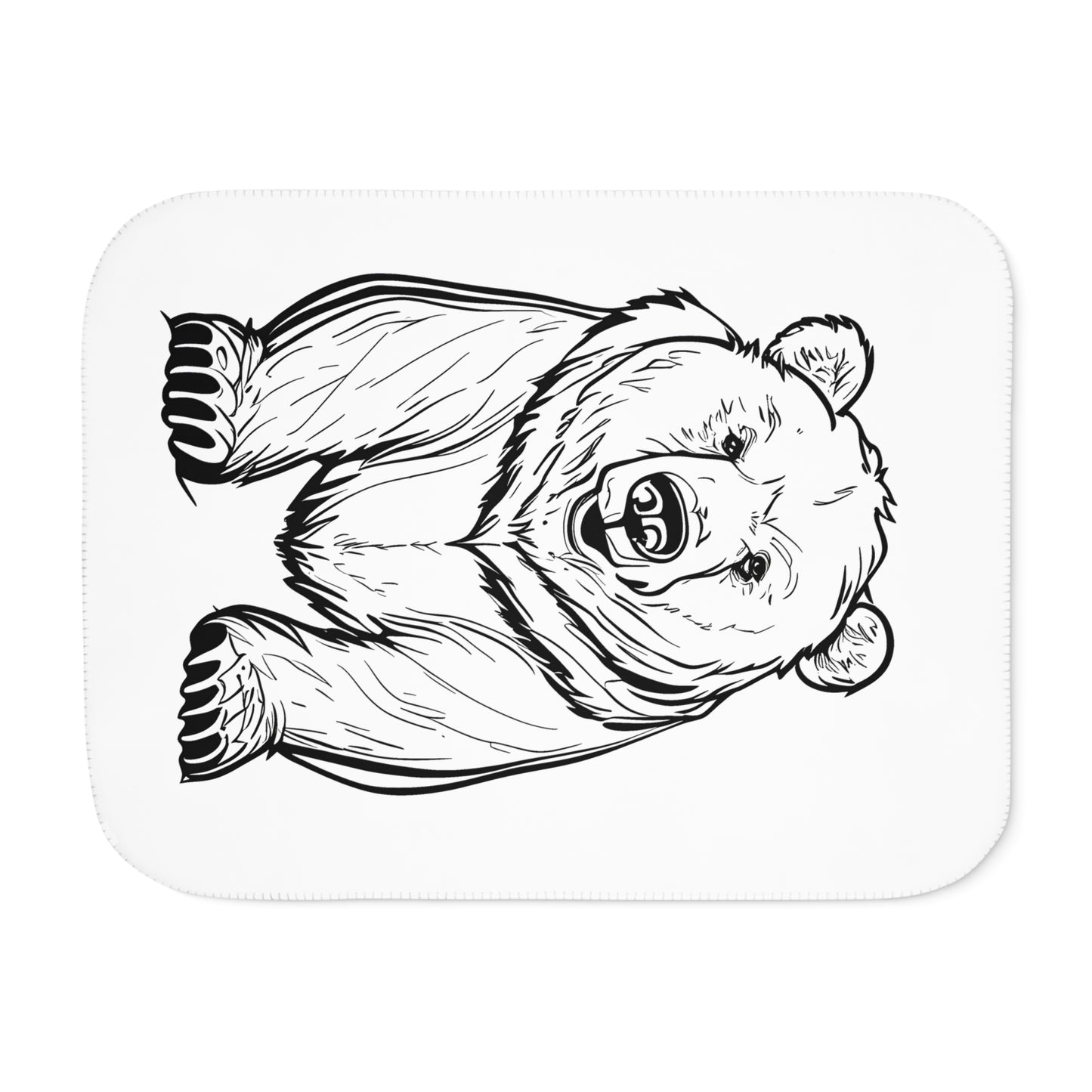 Blanket Coloring Kit with 10 Fabric Markers - Grizzly Bear