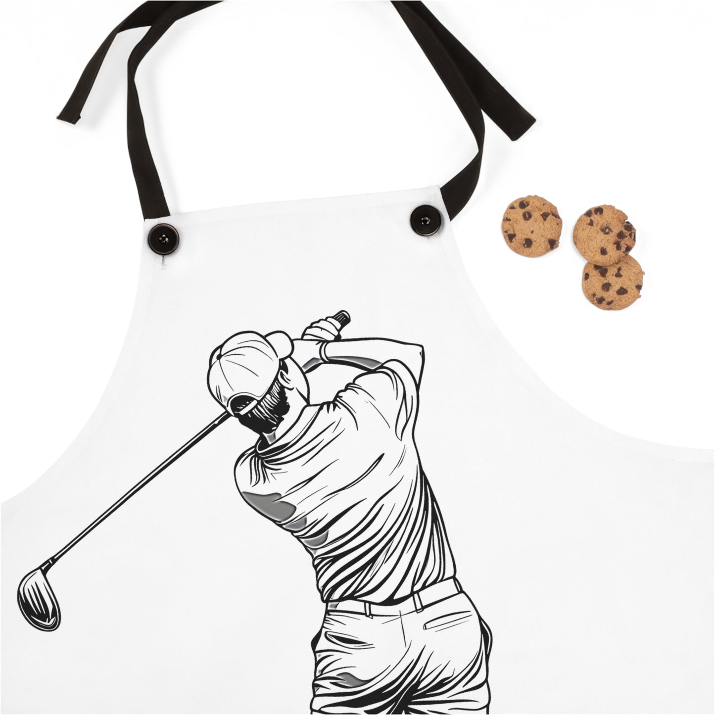 Apron Coloring Kit with 10 Fabric Markers - Golf