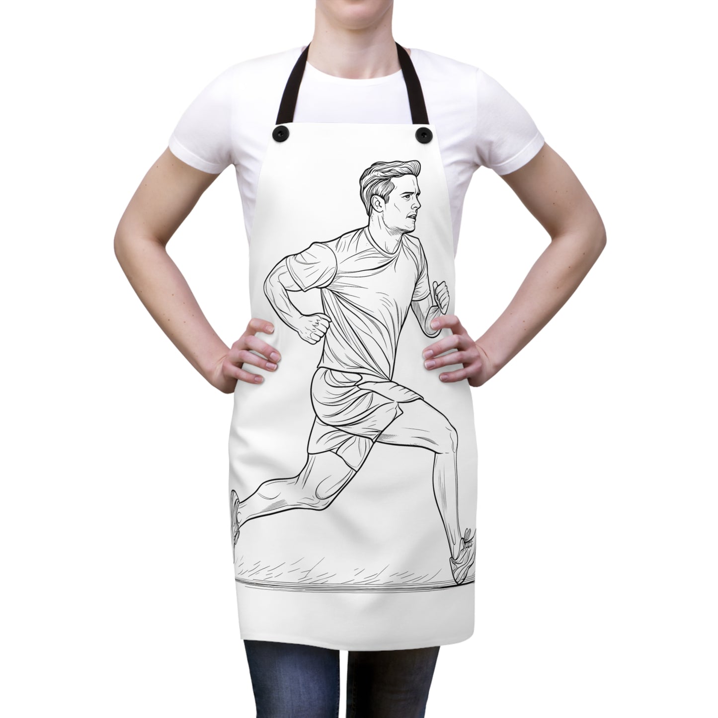 Apron Coloring Kit with 10 Fabric Markers - Running