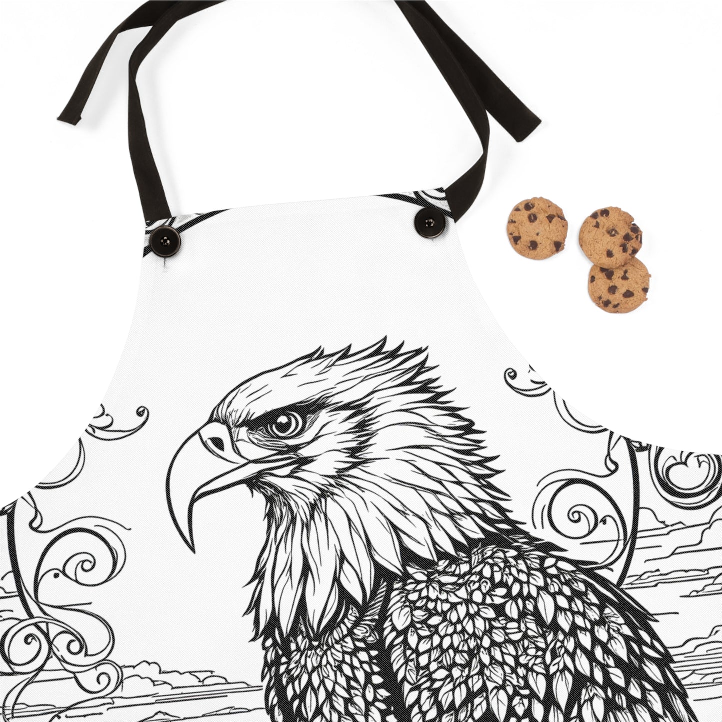 Apron Coloring Kit with 10 Fabric Markers - Eagle