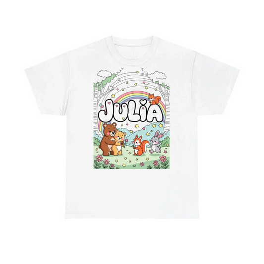 Custom Unisex T-Shirt Coloring Kit with 10 Fabric Markers