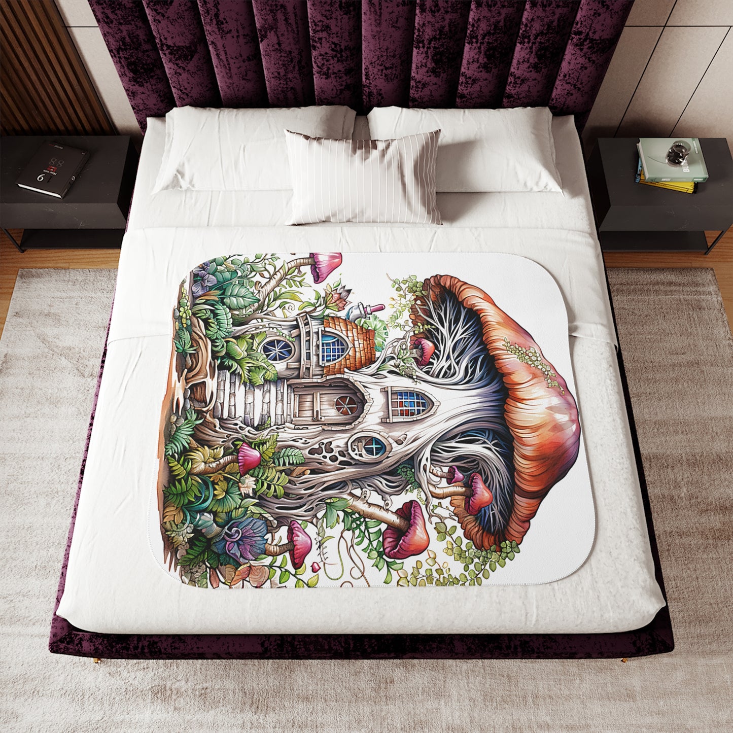 Blanket Colorful Graphic Design - Enchanted Tree House