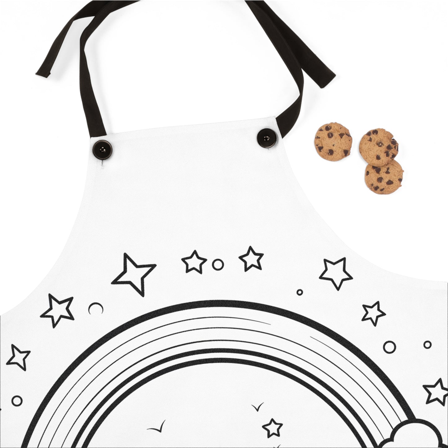 Apron Coloring Kit with 10 Fabric Markers - Starry Sky