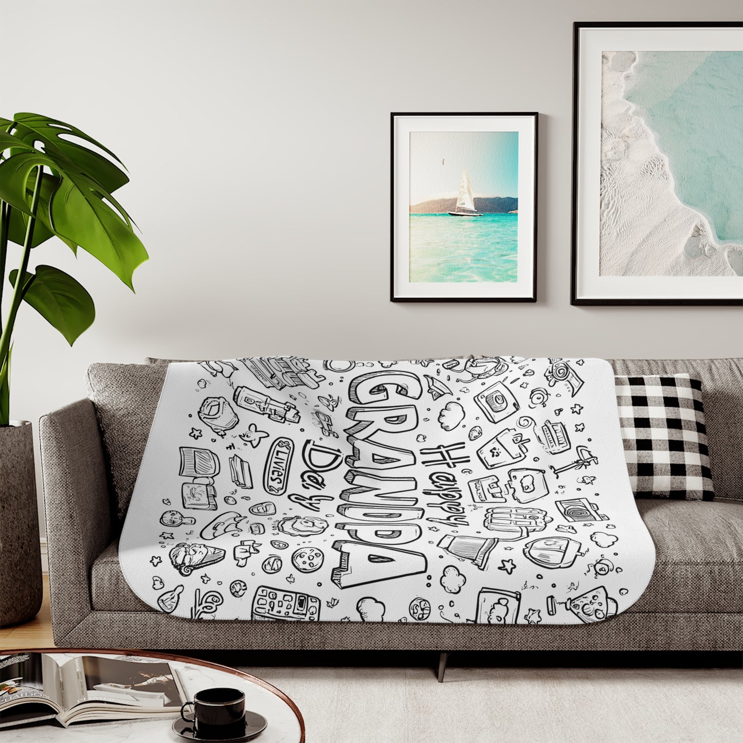 Blanket Coloring Kit with 10 Fabric Markers - Grandparents Day