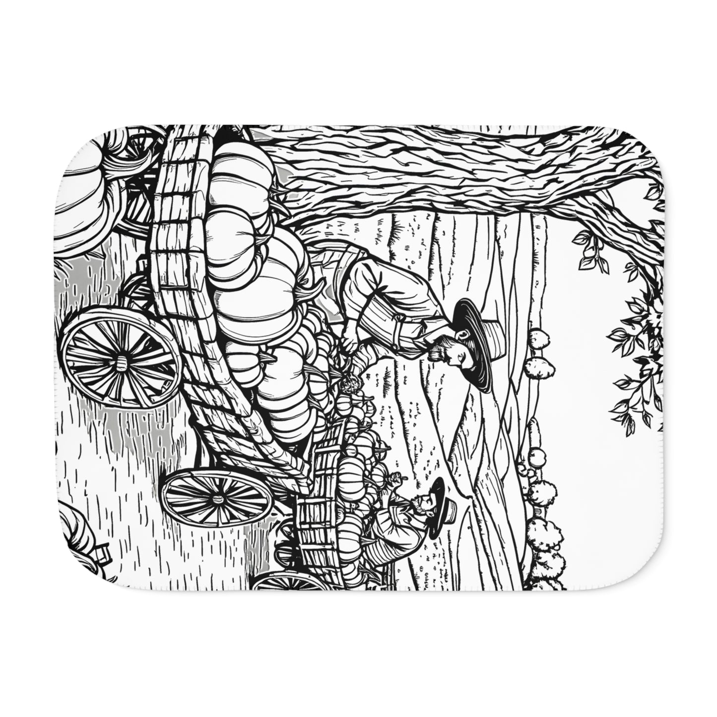 Blanket Coloring Kit with 10 Fabric Markers - Harvest
