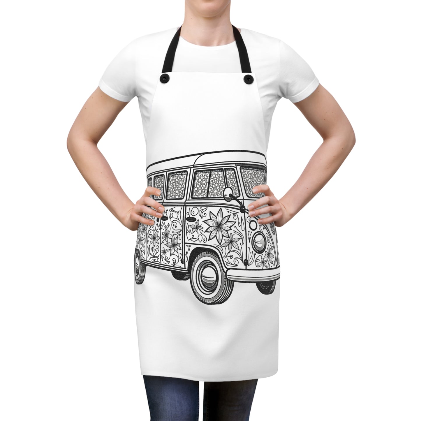 Apron Coloring Kit with 10 Fabric Markers - Van