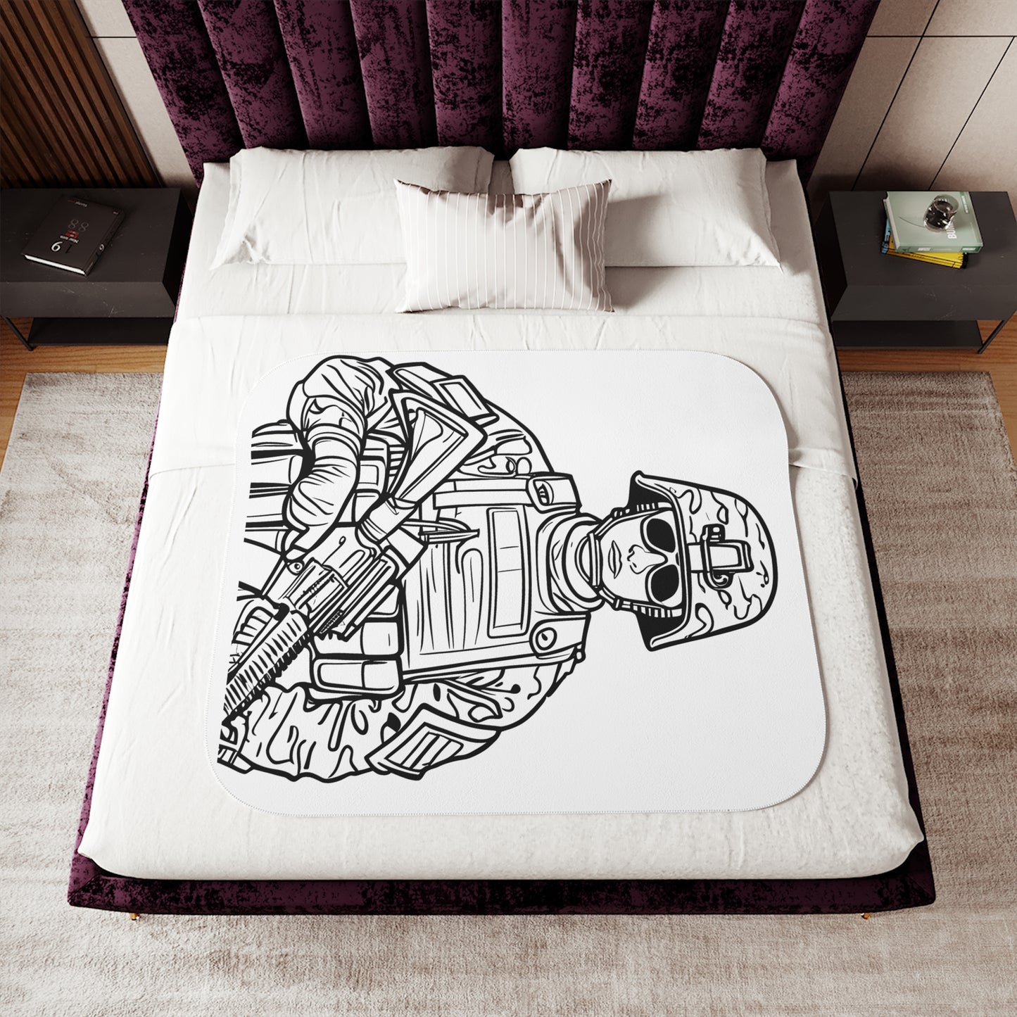 Blanket Coloring Kit with 10 Fabric Markers - Soldier