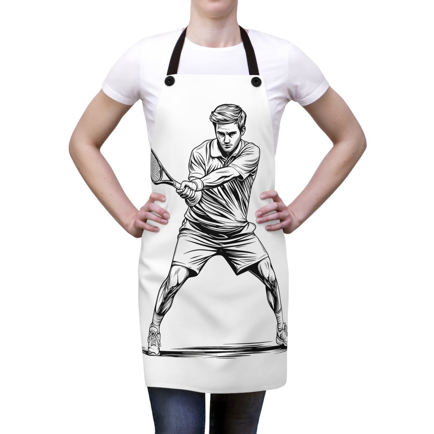 Apron Coloring Kit with 10 Fabric Markers - Tennis