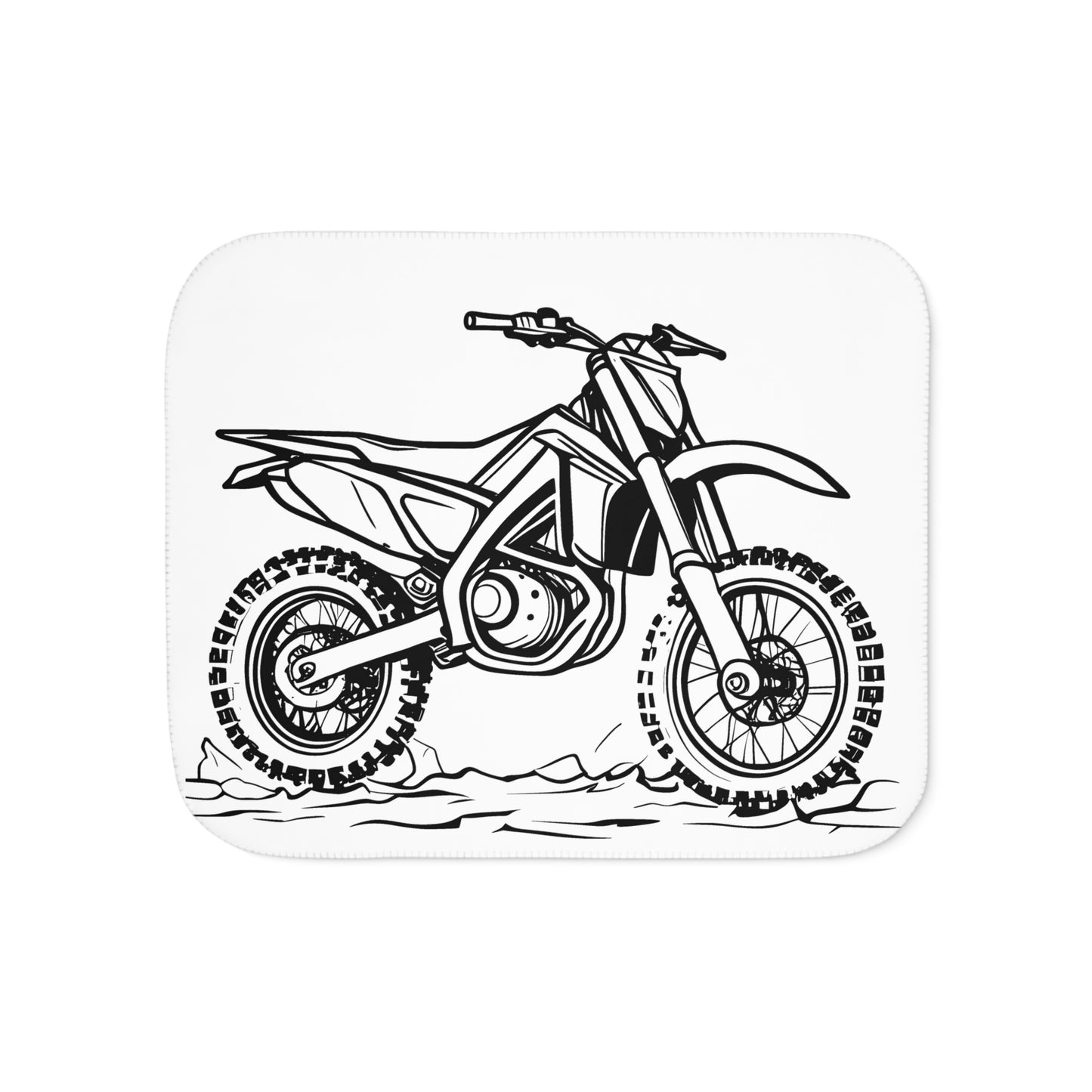 Blanket Coloring Kit with 10 Fabric Markers - Dirt Bike