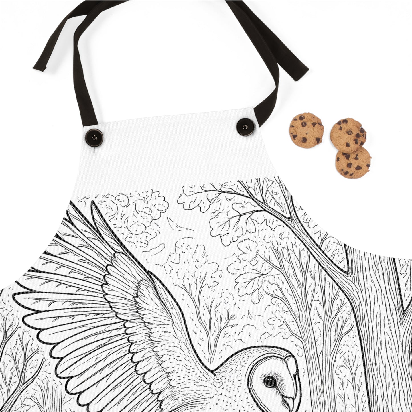 Apron Coloring Kit with 10 Fabric Markers - Barn Owl