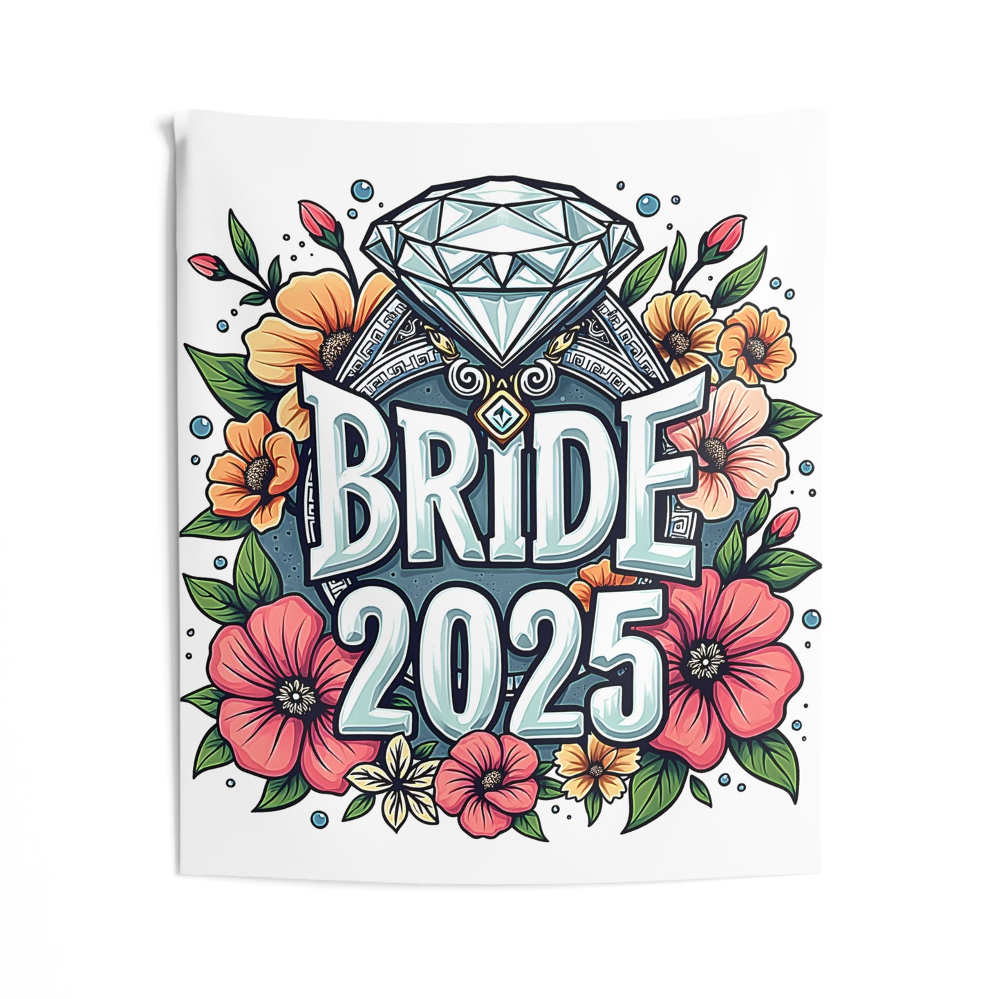 Indoor Wall Tapestries Colorful Graphic Design - Bride