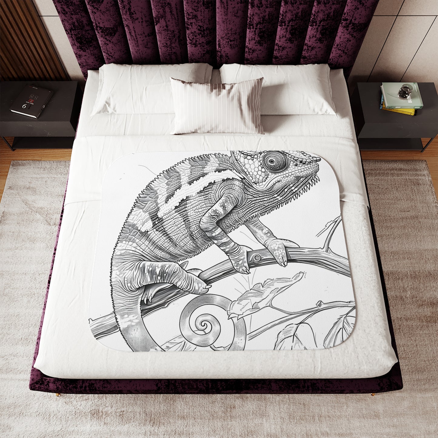 Blanket Coloring Kit with 10 Fabric Markers - Chameleon