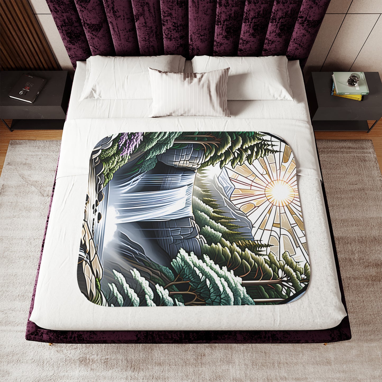 Blanket Colorful Graphic Design - Waterfall