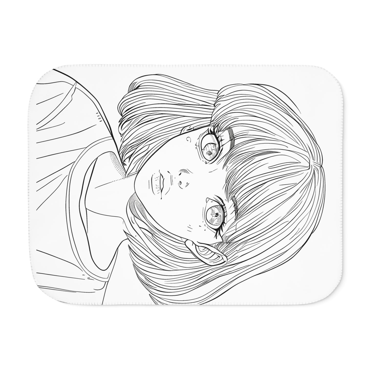 Blanket Coloring Kit with 10 Fabric Markers - Anime