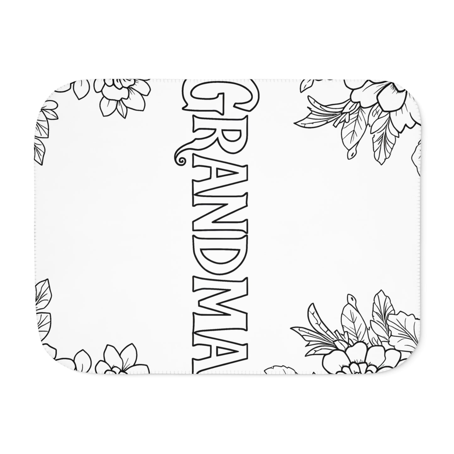 Blanket Coloring Kit with 10 Fabric Markers - Grandma