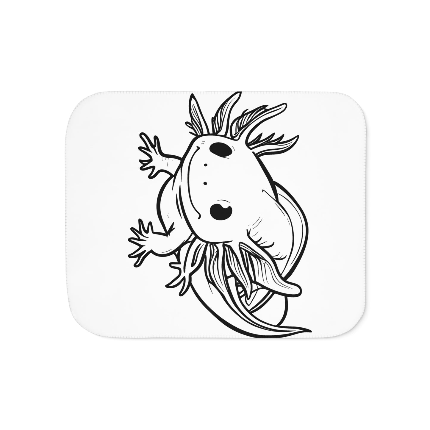 Blanket Coloring Kit with 10 Fabric Markers - Axolotl