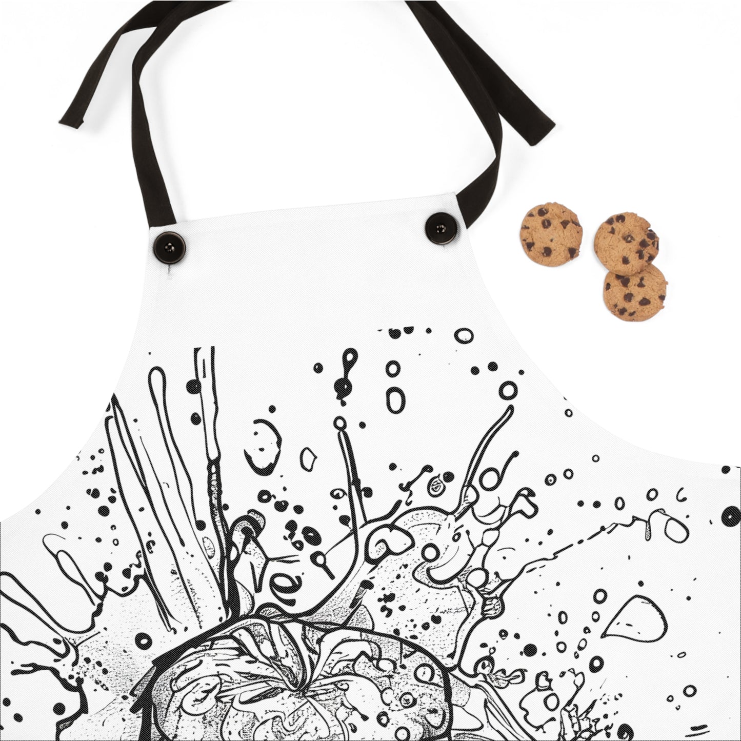 Apron Coloring Kit with 10 Fabric Markers - Fruit and Bread