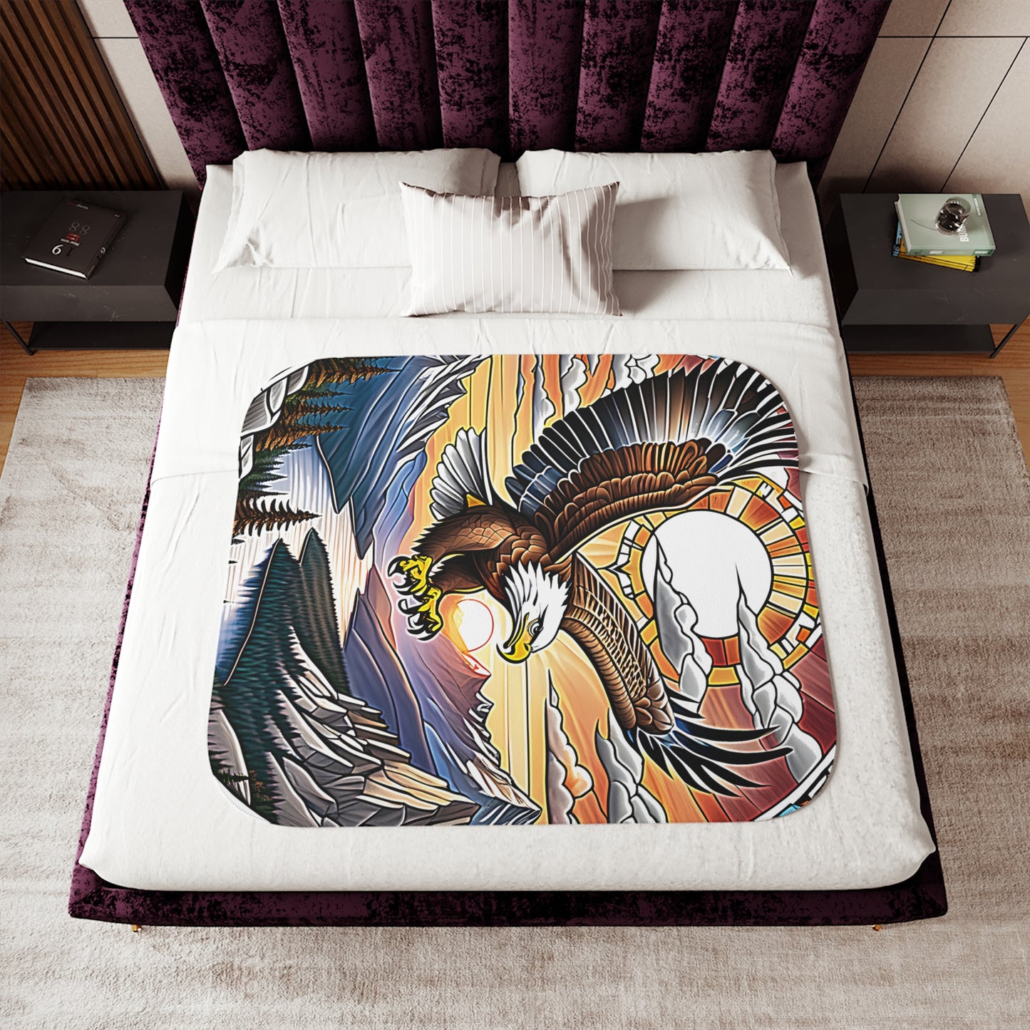 Blanket Colorful Graphic Design - Eagle